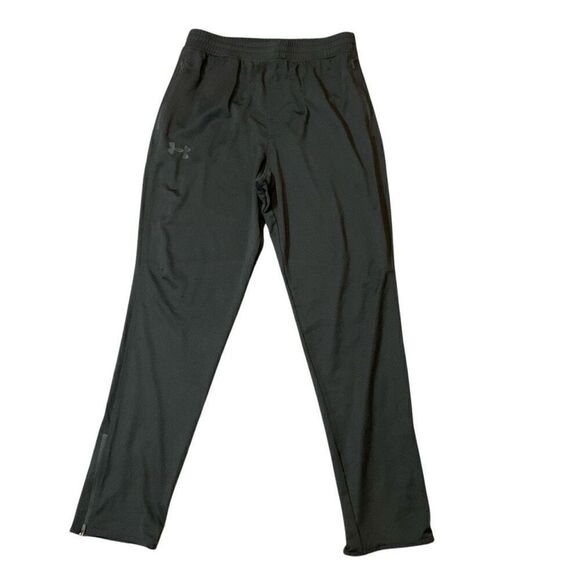 Under Armour Mens Loose Fit Zippered Side Hem Sweatpants Black Size Medium - Picture 1 of 10